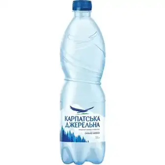 Вода Карпатська джерельна сильногазована 0.5 л