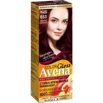 Крем-фарба для волосся Avena Gloss Color №033 Махагон