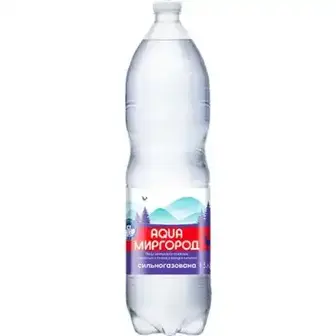 Вода питна Aqua Миргород природна сильногазована 1,5 л