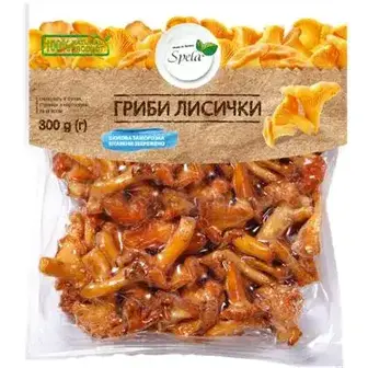 Гриби лисички Spela заморожені 300 г