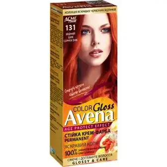 Крем-фарба для волосся Avena Gloss Color №131 Мідний шик
