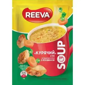 Cуп Reeva зі смаком курки з локшиною 17 г