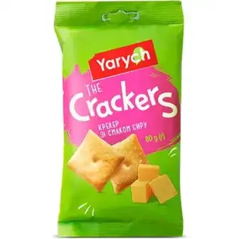 Крекер Yarych зі смаком сиру чеддер 80 г