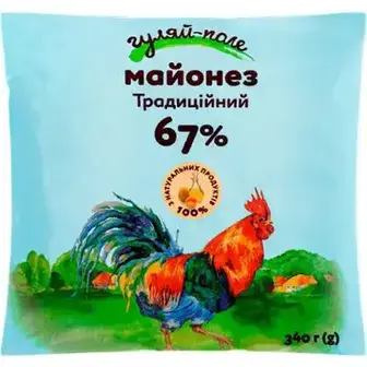 Майонез Гуляй-поле Традиційний 67% 340г