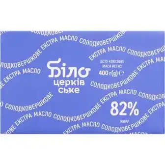Масло Білоцерківське Екстра 82% 400 г