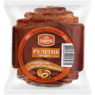 Рулетик Рум'янець абрикосовий 100 г