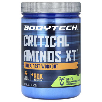 BodyTech, Bodytech, Critical Aminos XT®, Intra/Post Workout, Mojito, 15.9 oz (450 g)