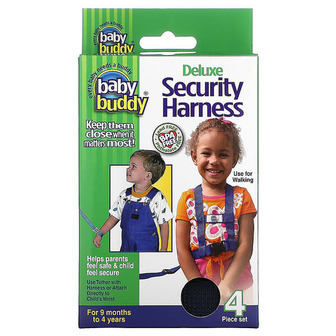 Baby Buddy, Deluxe Security Harness, 9 Months to 4 Years, 4 Piece Set