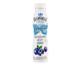 Йогурт «Галичина» чорниця 2,2% (300г)