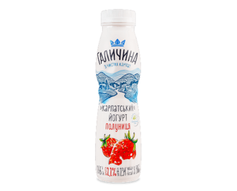 Йогурт «Галичина» полуниця 2,2% (300г)