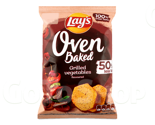 Чипси Lay&#039;s Oven Baked зі смаком овочів гриль