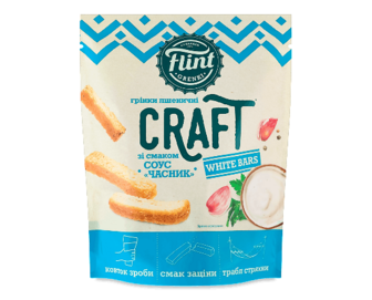 Грінки Flint Craft пшеничні смак соус часник