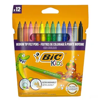 Фломастери Bic 12 кольорів Kid Coleour