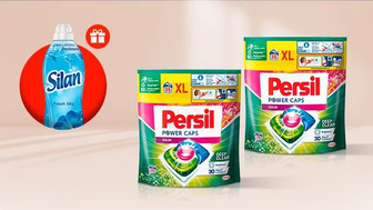 Купуй капсули для прання Persil Power Caps Color Deep Clean, 35 шт та отримуй подарунок*!