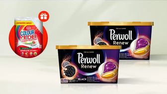 Купуй капсули для прання Perwoll Renew Black 21 шт та отримуй подарунок*!