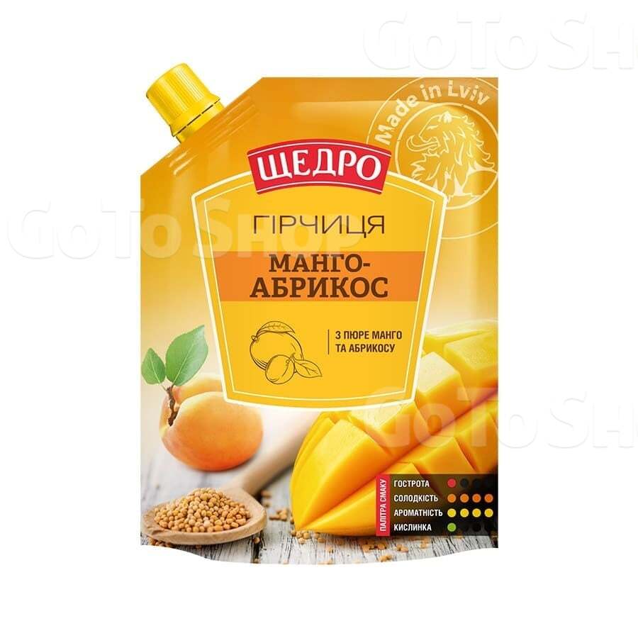 Гірчиця 120 г Щедро Манго-абрикос д/пак 