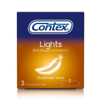 Презервативи 3 шт Contex Lights особливо тонкі № 3 