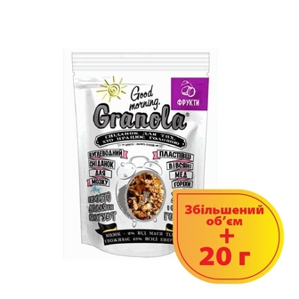 Сухий сніданок 350 г Good morning, Granola (сухофрукти, шоколад) 