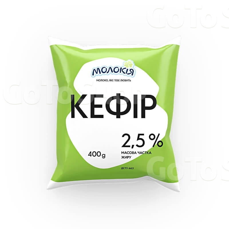 Кефір 400г Молокія 2,5% 