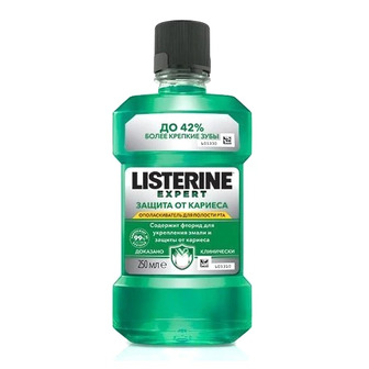 Ополіскувач для ротової порожнини Listerine Expert Захист від карієсу, 250 мл