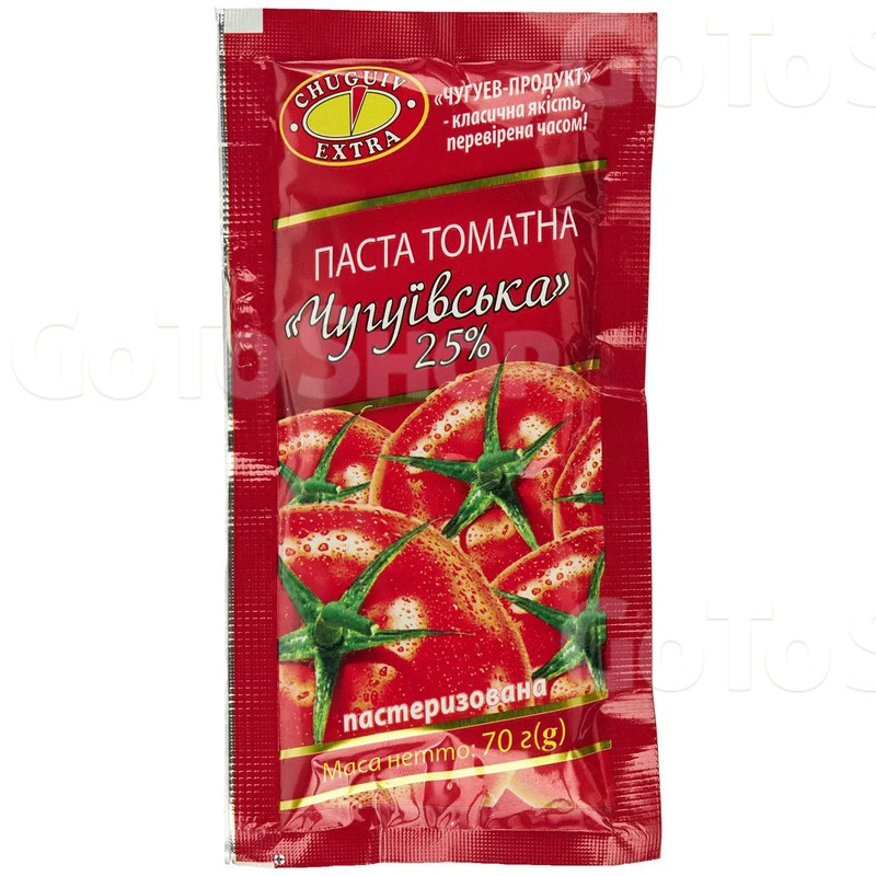 Паста томатна Chuguiv Extra Чугуївська 25% 70г