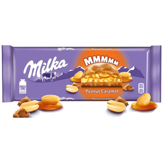 Шоколад молочний Milka Арахіс з арахісом в карамелі, 276 г