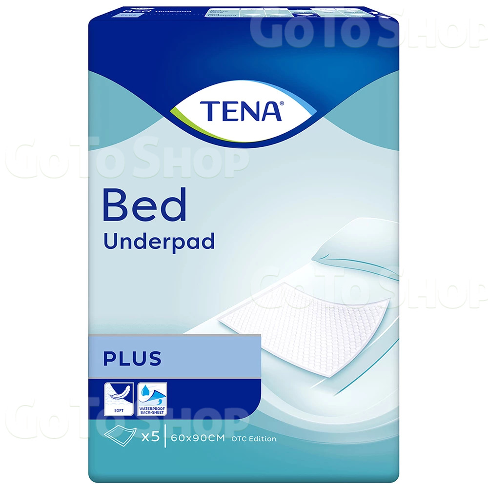 Пелюшки Tena Bed Plus, 60x90 см, 5 шт.