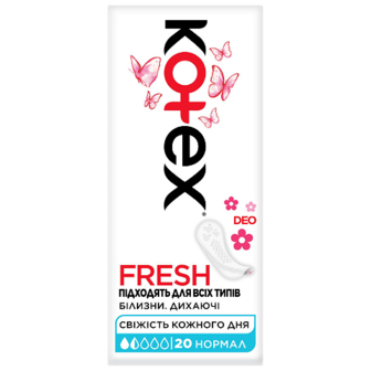 Прокладки щоденні Kotex Deo Normal Liners 20шт