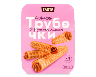 Тістечко Tarta Вафельна трубочка зі згущеним молоком 200г