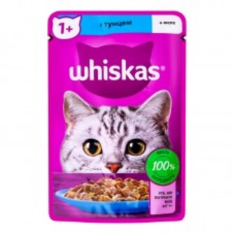 КОРМ Д/КОТIВ ТУНЕЦЬ В ЖЕЛЕ 85Г ВІСКАС
