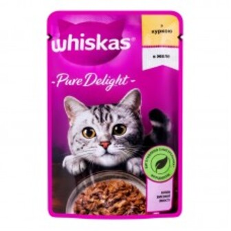 КОРМ ДЛЯ КОТІВ PURE DELIGHT КУРКА В ЖЕЛЕ 85Г ВІСКАС