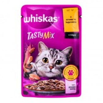 КОРМ ДЛЯ КОТІВ TASTYMIX ЯГНЯ/ІНДИЧКА 85Г ВІСКАС