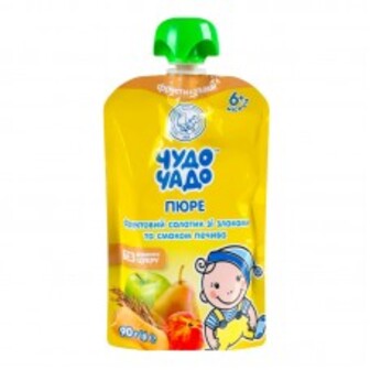 ПЮРЕ ФРУКТОВИЙ САЛАТ ПЕЧИВО/ЗЛАКИ  90Г ЧУДО-ЧАДО