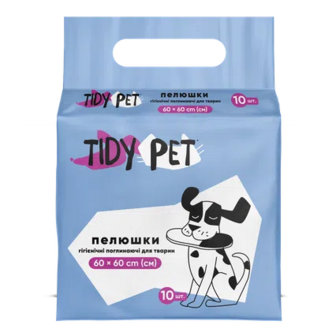 Пелюшки для тварин Tidy Pet гігієнічні 60X60 см, 10шт (10шт)