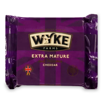 Сир Wyke Farms «Чеддер» білий екстра витриманий 51% з коров'ячого молока, 200г