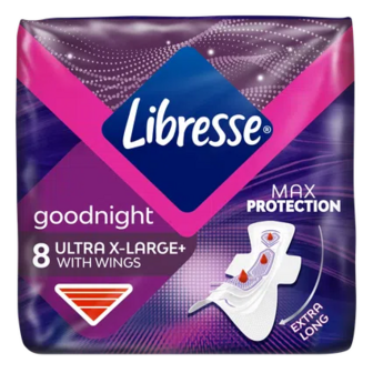 Прокладки гігієнічні Libresse Ultra Night Extra, 8шт