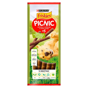 Корм сухий додатковий 42г для дорослих собак. Picnic Friskies з яловичиною