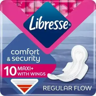 Прокладки Libresse Maxi with wings Comfort&Security 10 шт