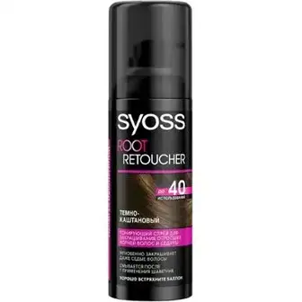 Тонуючий спрей Syoss Root Retoucher для маскування відросло коріння волосся і сивини 120 мл