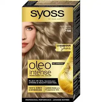 Фарба для волосся Syoss Oleo Intense Холодний русявий 7-58