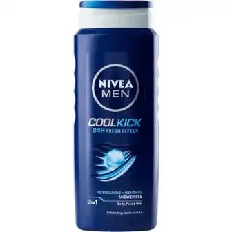 Гель для душу NIVEA Men Екстремальна свіжість з ментолом 3в1 500 мл