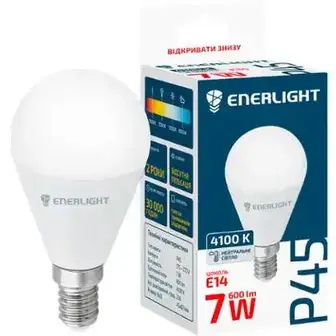 Лампа світлодіодна Enerlight P45 7Вт 4100K E14