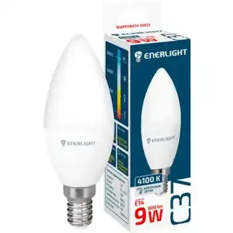 Лампа світлодіодна Enerlight С37 9Вт 4100K E14