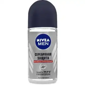 Дезодорант Nivea Men Срібний захист роликовий для чоловіків 50 мл