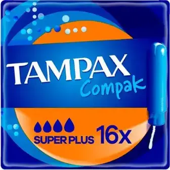 Тампони гігієнічні Tampax Compak Супер Плюс Duo 16 шт