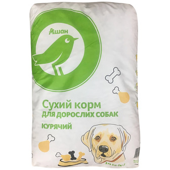 Сухий корм для дорослих собак Auchan курячий, 10 кг