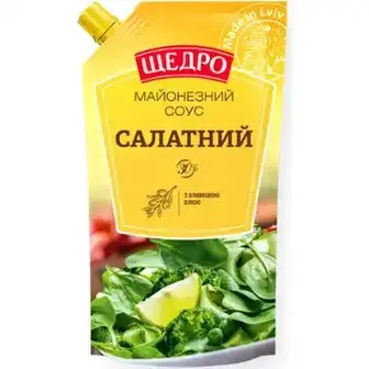 Соус майонезний Щедро Салатний 30% 300 г