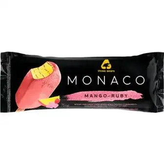 Морозиво Три Ведмеді Monaco Mango and Ruby 75 г