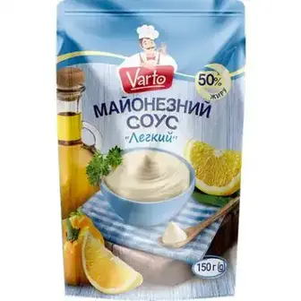 Майонезний соус Varto Легкий 50% 150 г