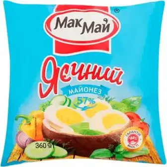 Майонез МакМай Яєчний 57% 360 г